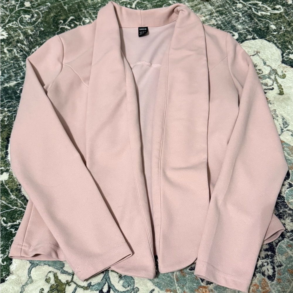 SHEIN Soft Pink Blazer